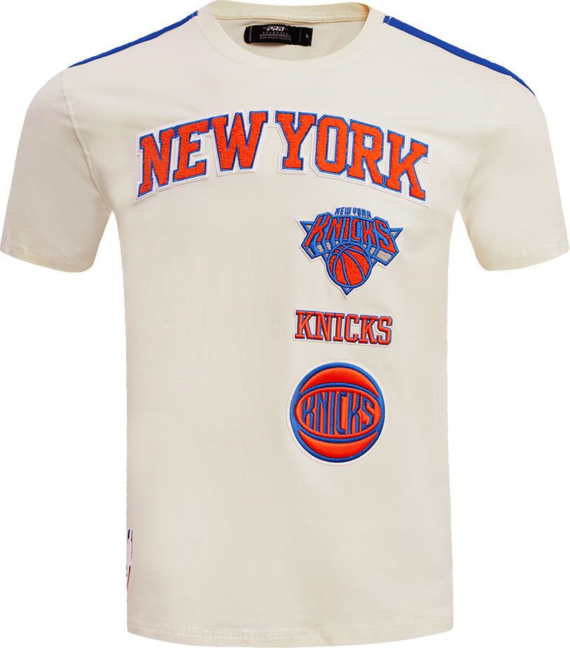 Pro Standard Adult New York Knicks White Retro Striped T-Shirt product image