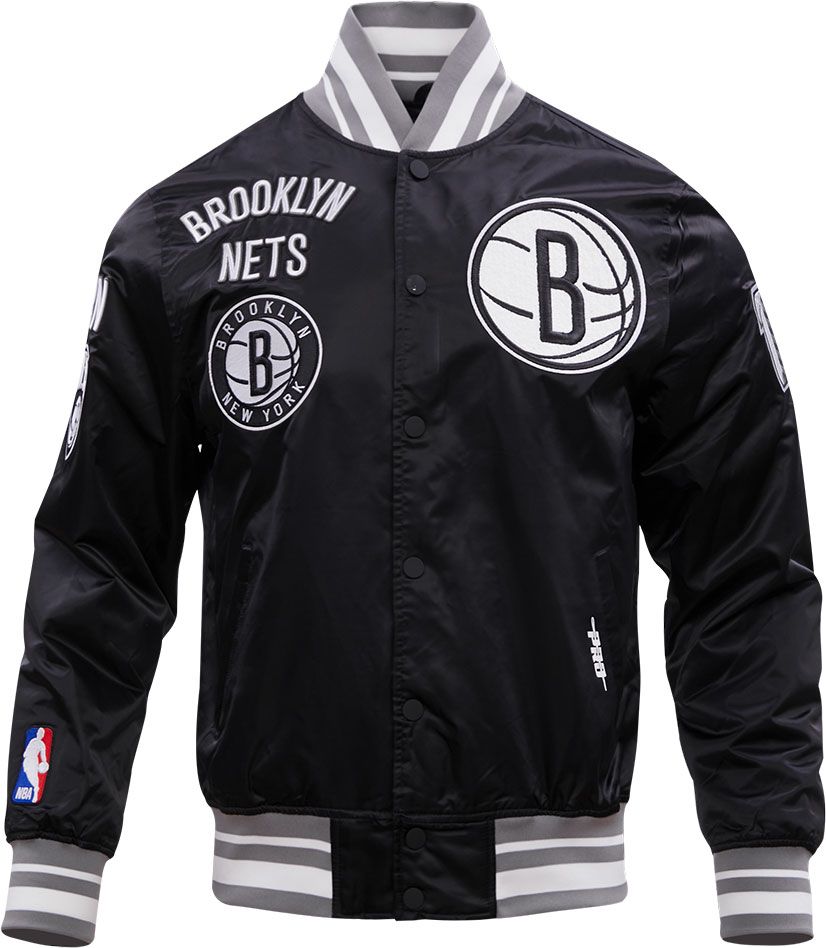 Pro Standard Adult Brooklyn Nets Black Retro Classic Satin Jacket product image
