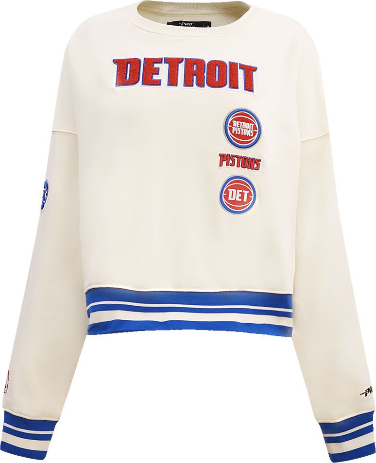 Pro Standard Women's Detroit Pistons Ribbed Crewneck Sweatshirt product image