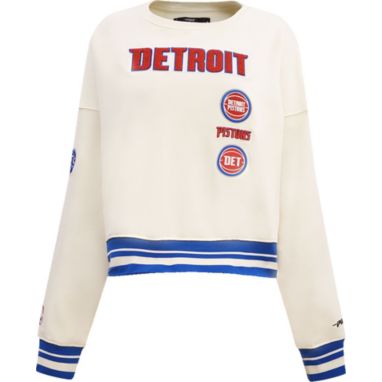 sorry, Pro Standard Women's Detroit Pistons Ribbed Crewneck Sweatshirt is currently out of stock