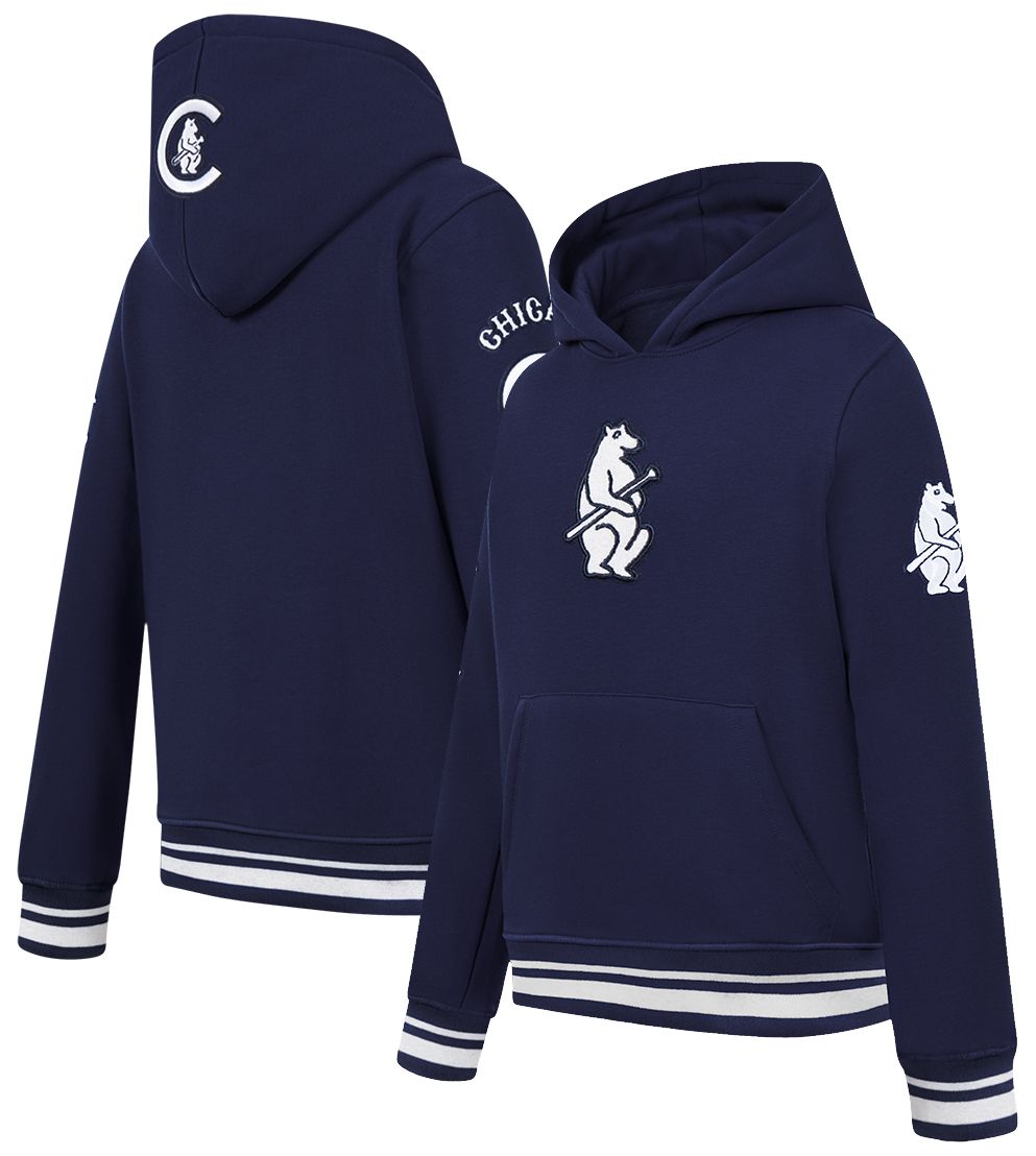 Pro Standard Boys' Chicago Cubs Navy Classic Fleece Pullover Hoodie product image