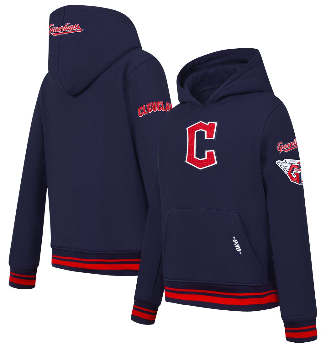 Pro Standard Boys' Cleveland Guardians Navy Classic Fleece Pullover Hoodie product image