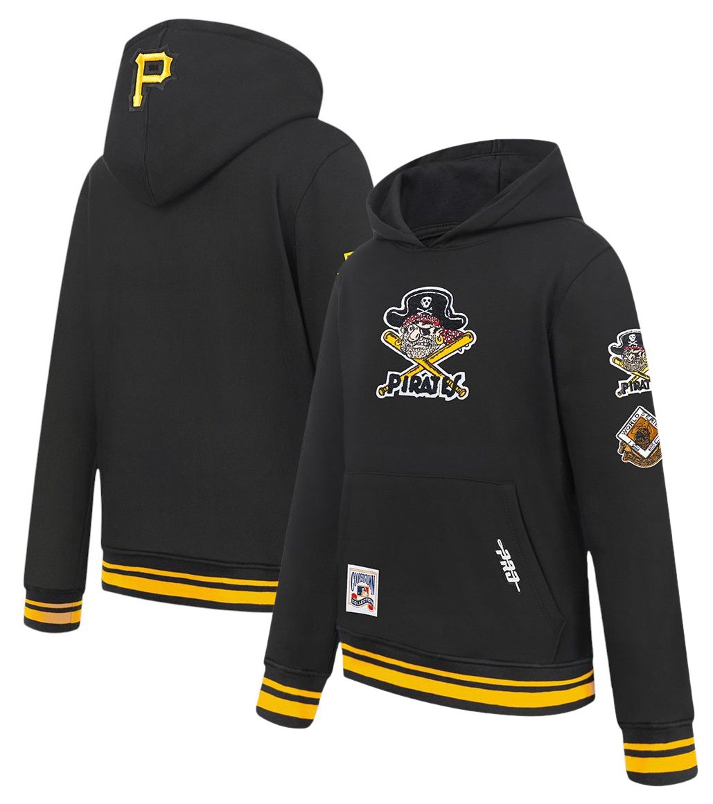 Pro Standard Boys' Pittsburgh Pirates Black Classic Fleece Pullover Hoodie product image