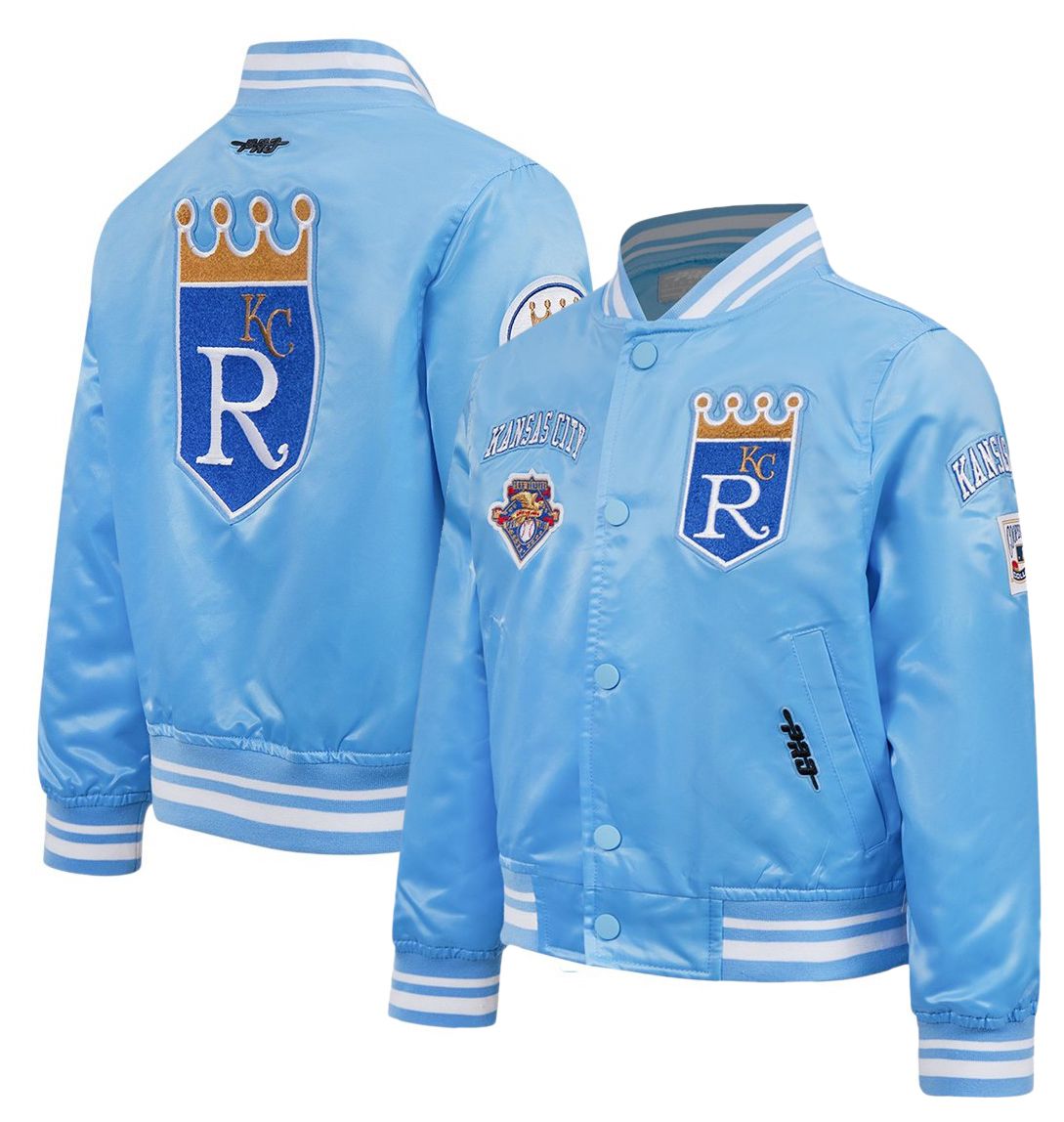 Pro Standard Boys' Kansas City Royals Blue Classic Satin Jacket product image