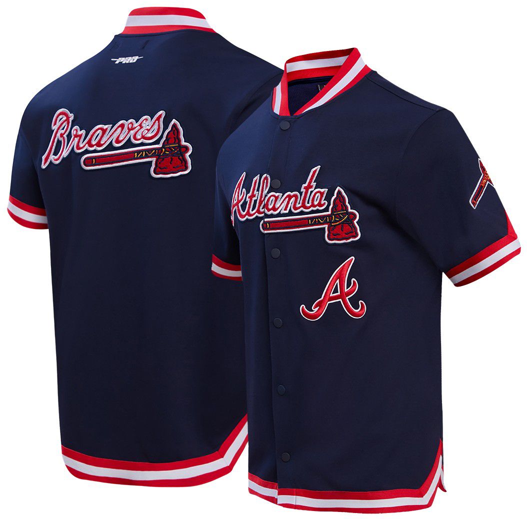 Pro Standard Men's Atlanta Braves Navy Warmup Jacket product image