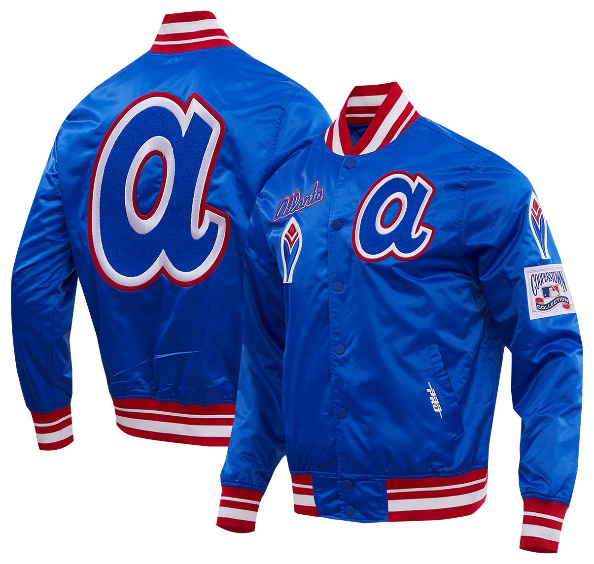 Pro Standard Men's Atlanta Braves Retro Rib Satin Jacket product image