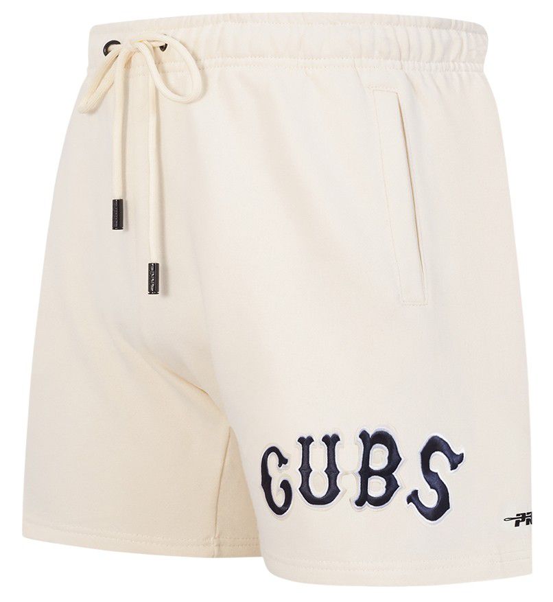 Pro Standard Men's Chicago Cubs Cream Retro Fleece Shorts product image