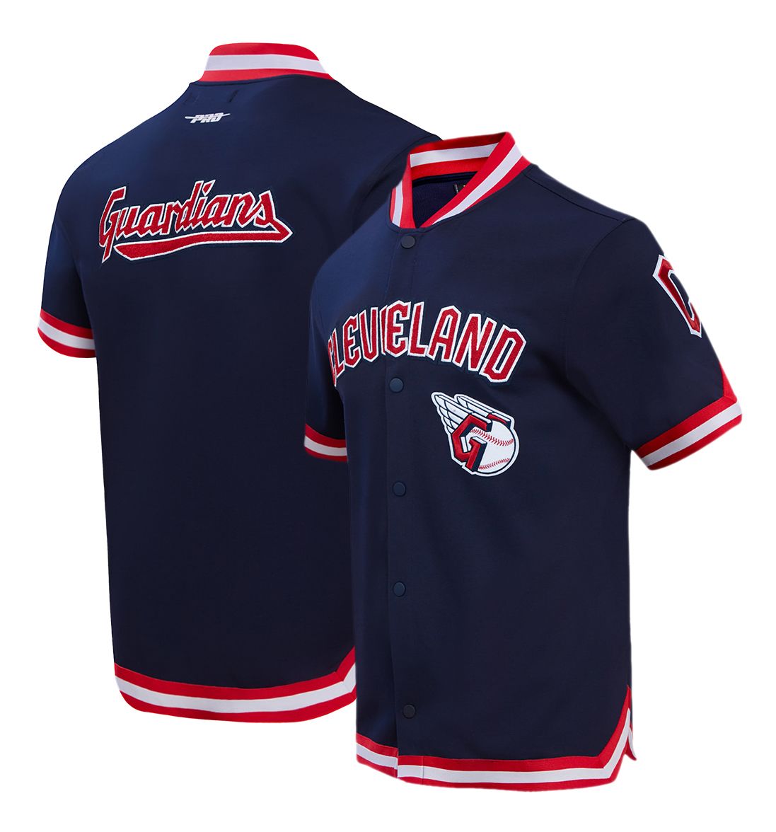 Pro Standard Men's Cleveland Guardians Navy Warmup Jacket product image