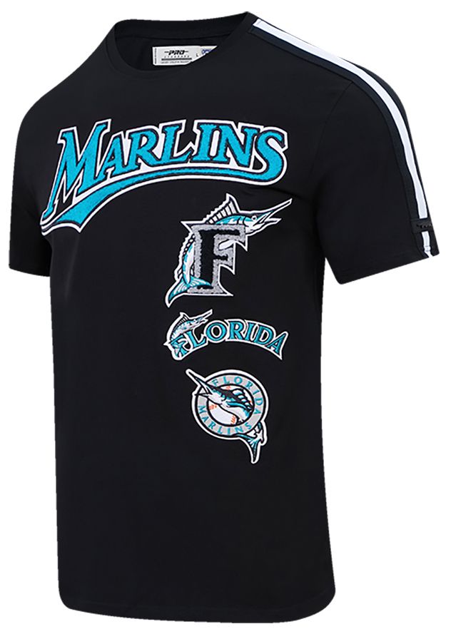 Pro Standard Men's Miami Marlins Retro Single Jersey Striped T-Shirt product image