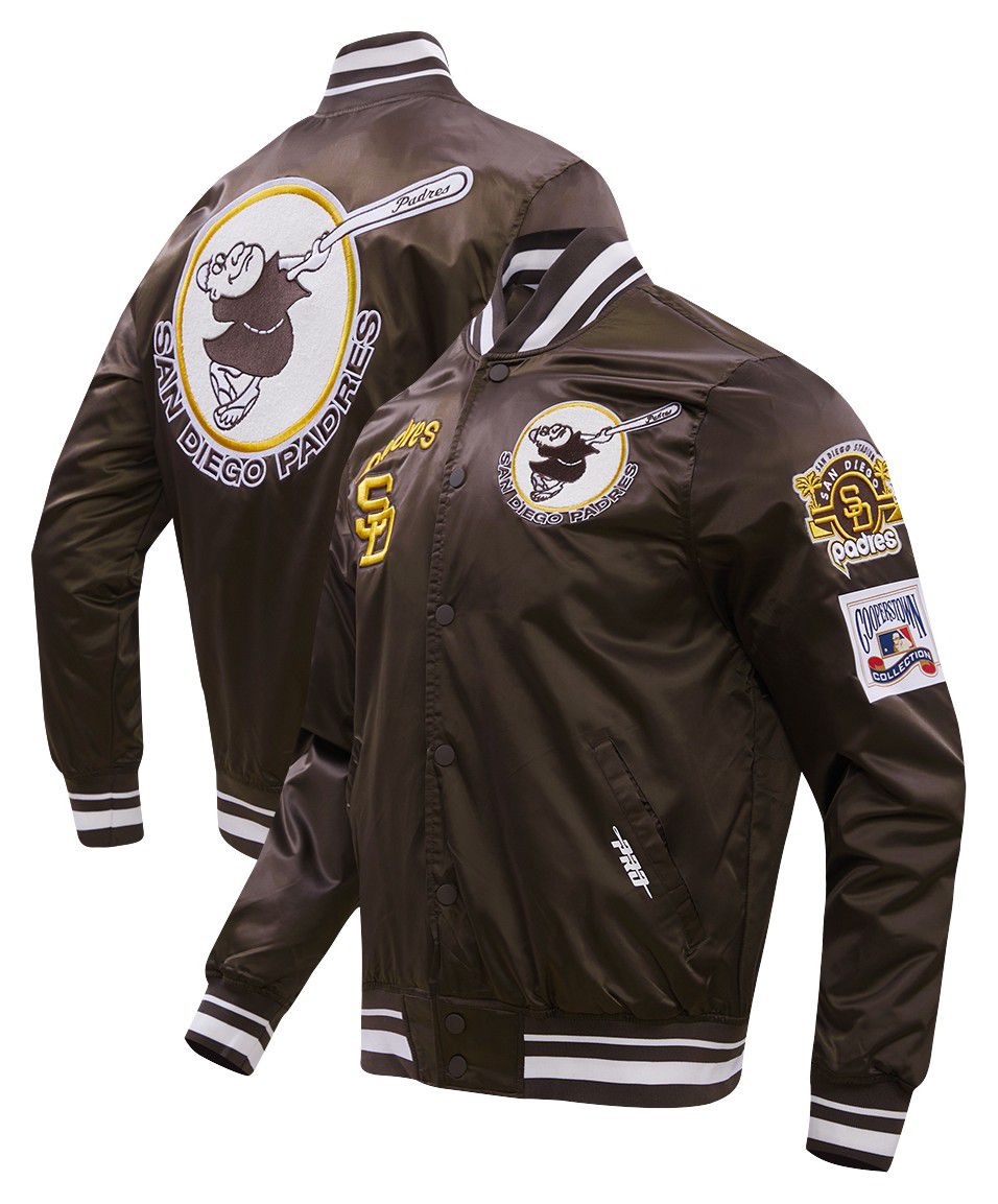 Pro Standard Men's San Diego Padres Retro Rib Satin Jacket product image