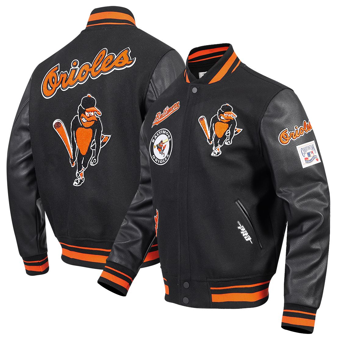 Pro Standard Men's Baltimore Orioles Black Retro Classic Jacket product image
