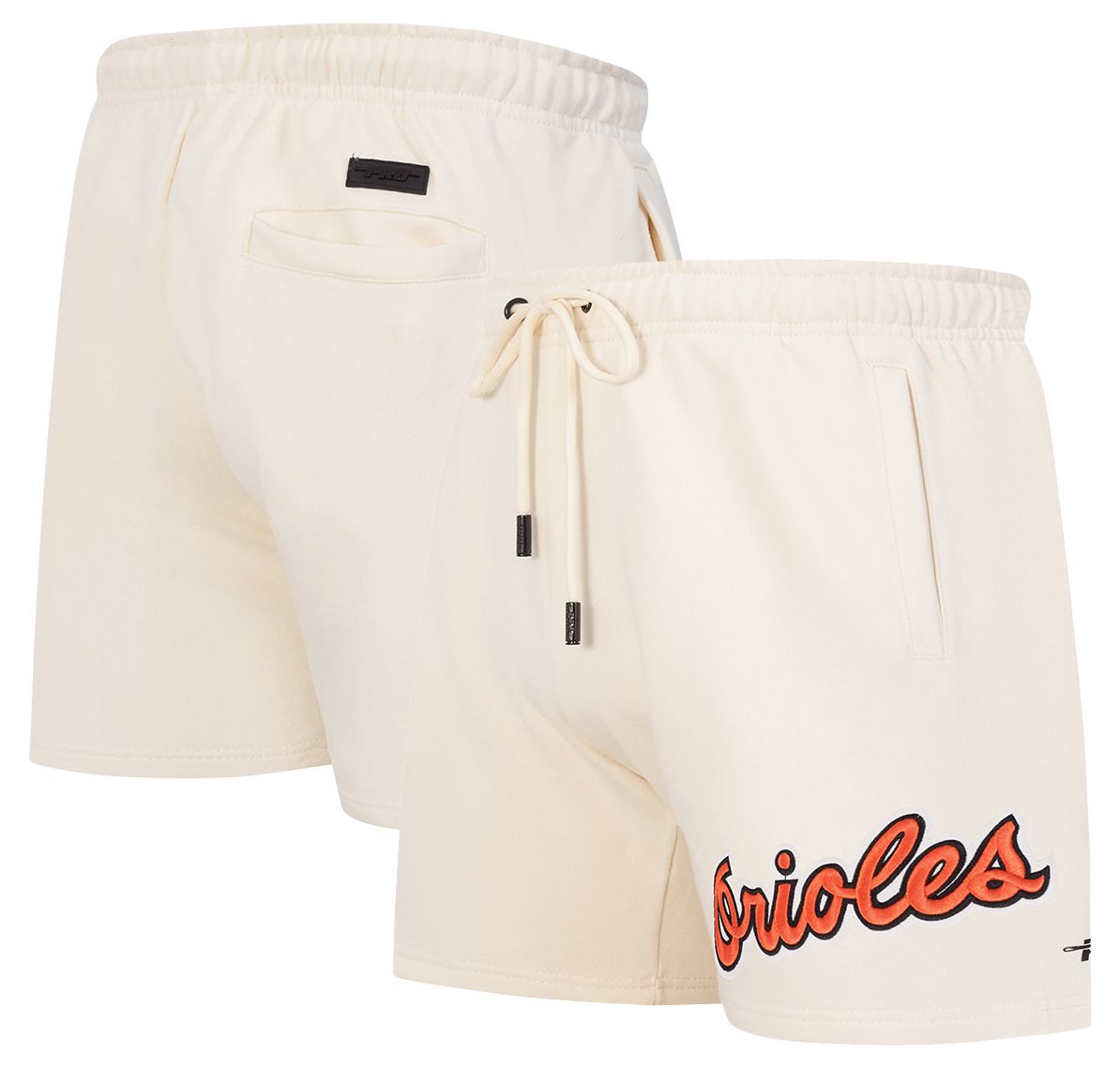Pro Standard Men's Baltimore Orioles Cream Retro Fleece Shorts product image