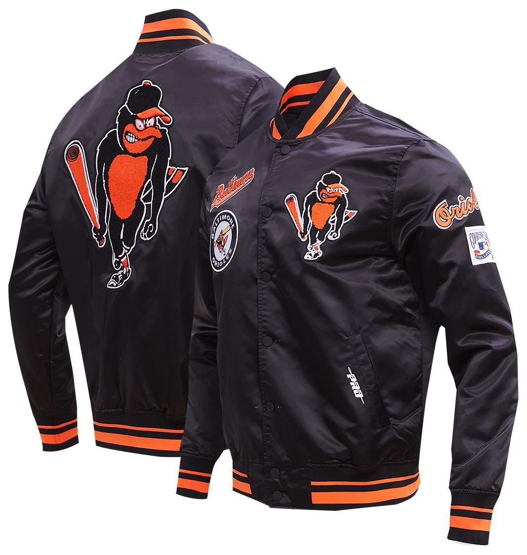 Pro Standard Men's Baltimore Orioles Retro Rib Satin Jacket product image