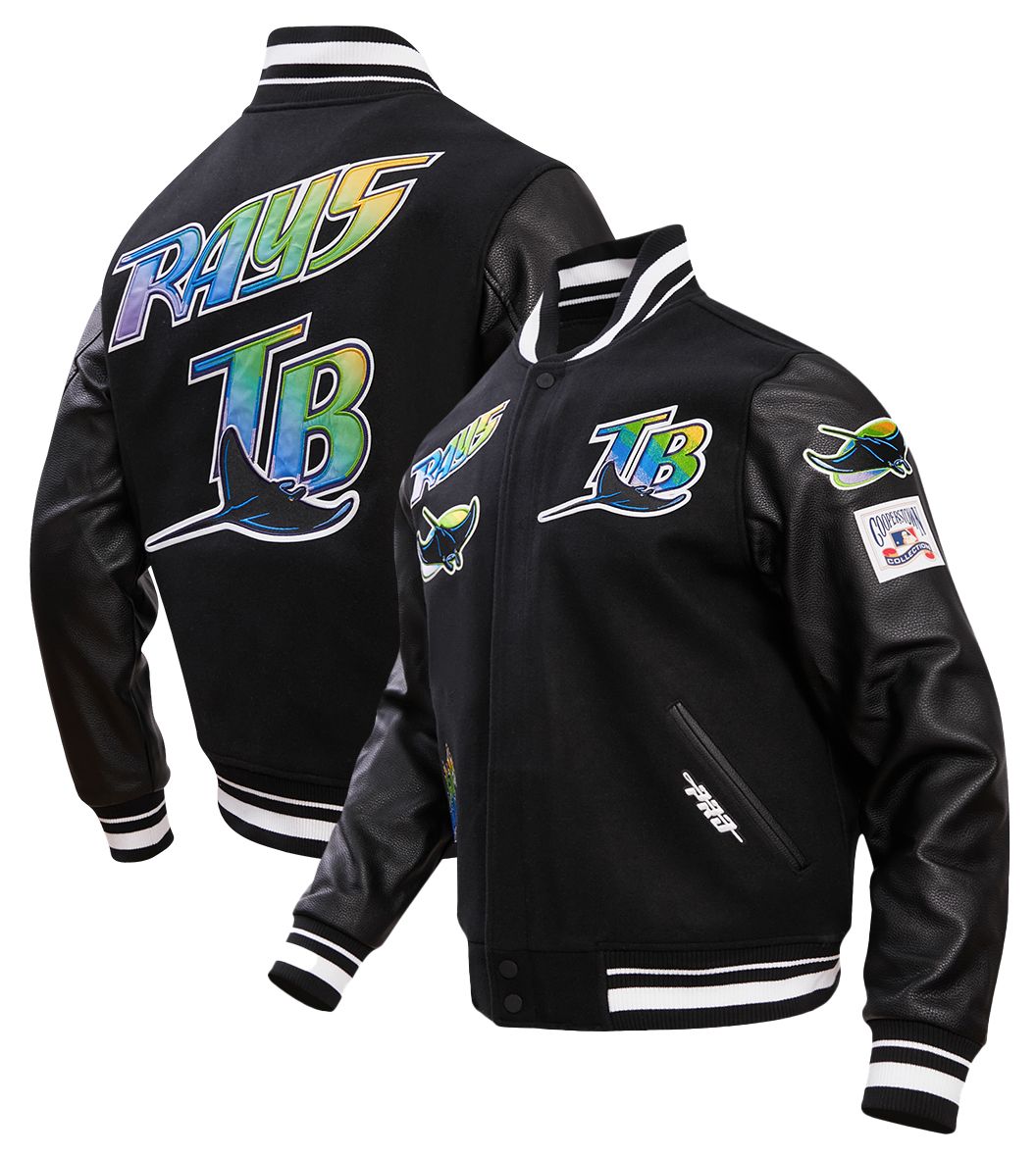 Pro Standard Men's Tampa Bay Rays Black Retro Classic Jacket product image