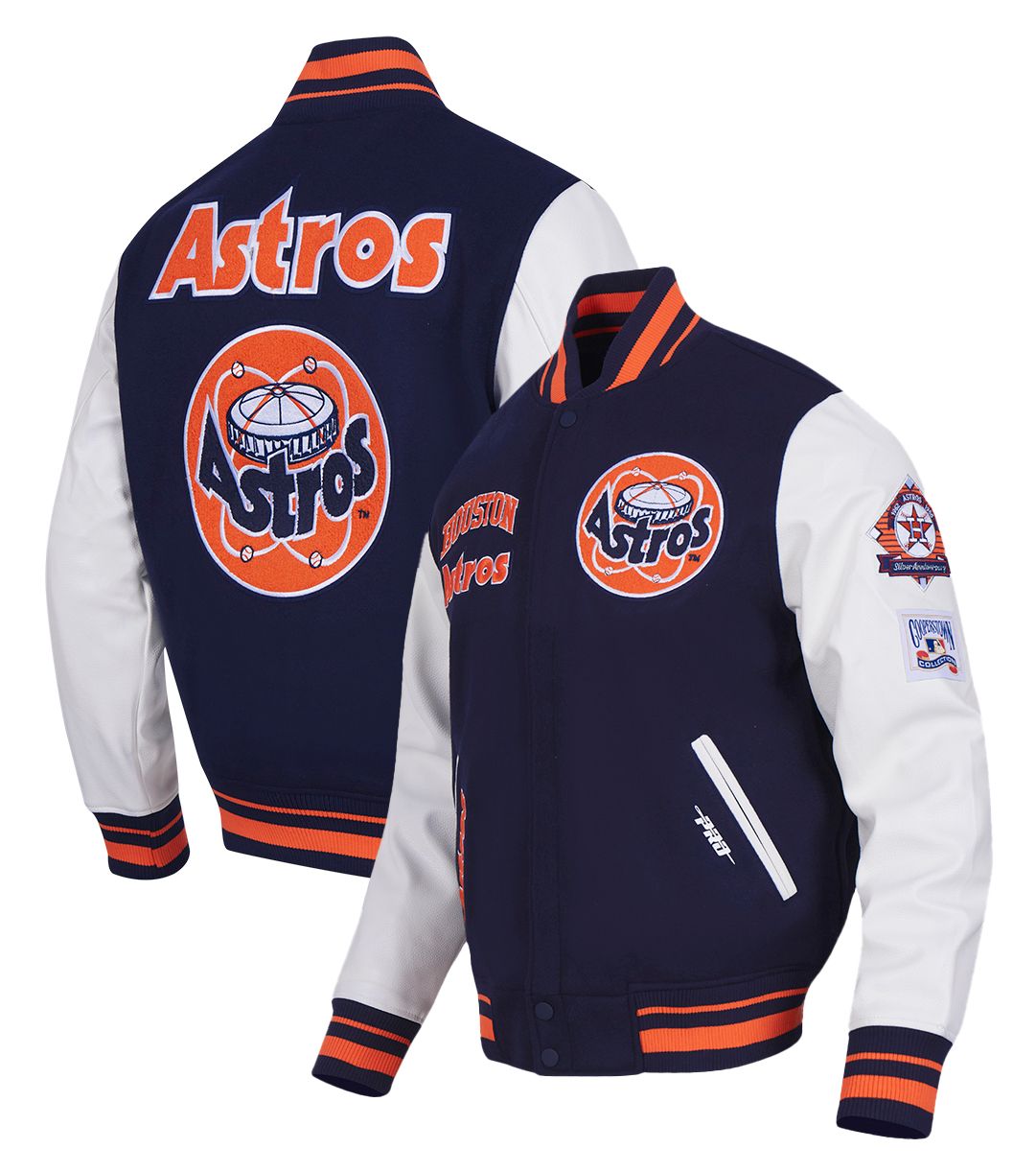 Pro Standard Men's Houston Astros Navy Retro Classic Jacket product image