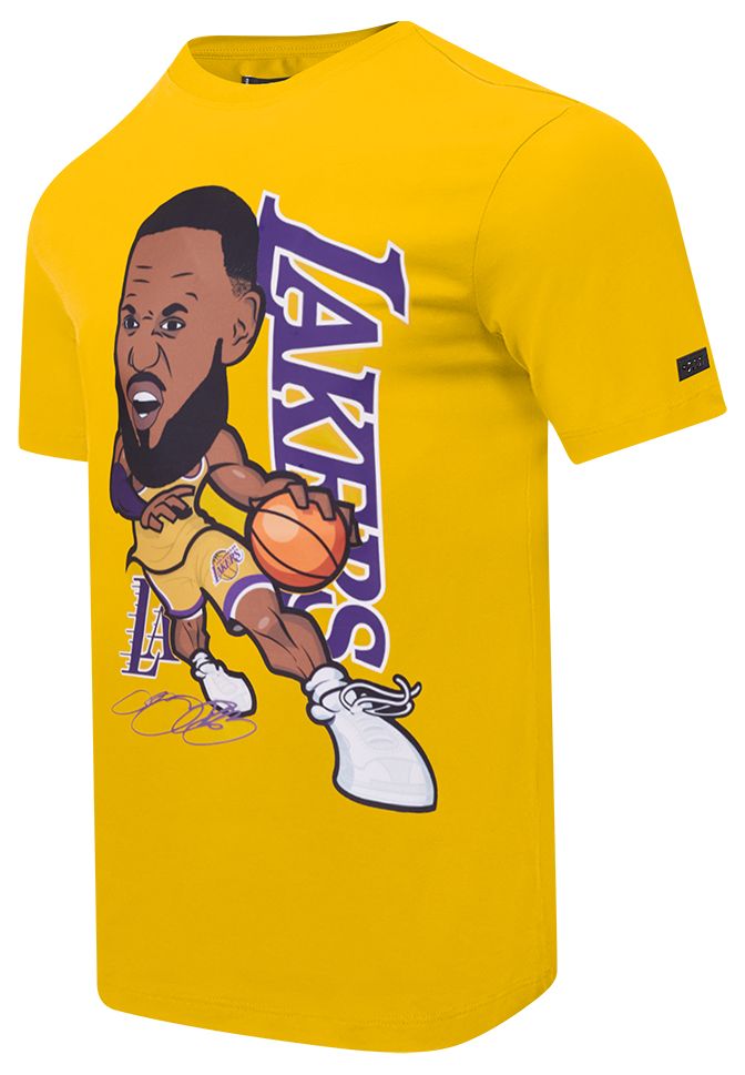 Pro Standard Men's Los Angeles Lakers LeBron James Yellow T-Shirt product image
