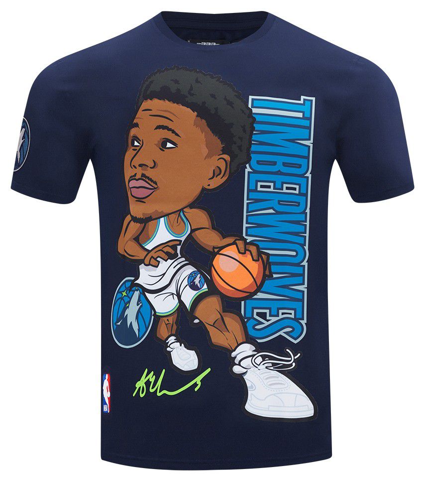 Pro Standard Men's Minnesota Timberwolves Anthony Edwards Navy Remix T-Shirt product image