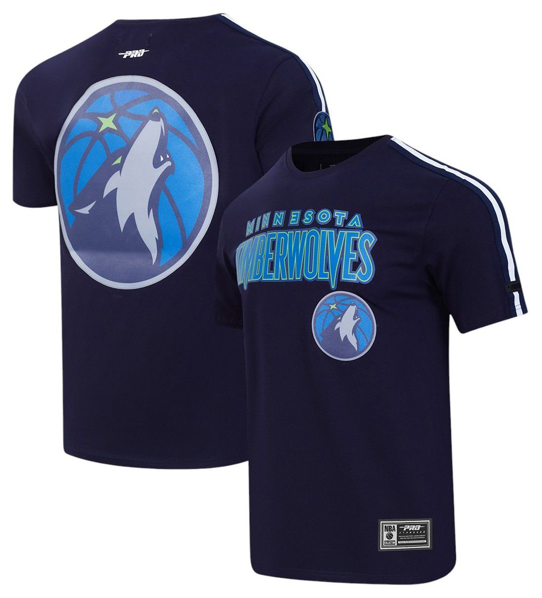 Pro Standard Adult Minnesota Timberwolves Striped T-Shirt product image
