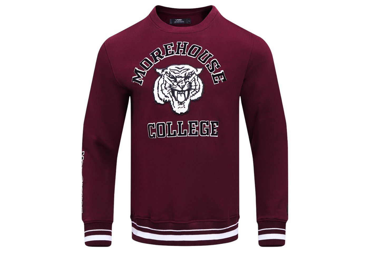 Pro Standard Men s Morehouse College Maroon Tigers Maroon Classic Crew Neck Sweatshirt Dick s Sporting Goods