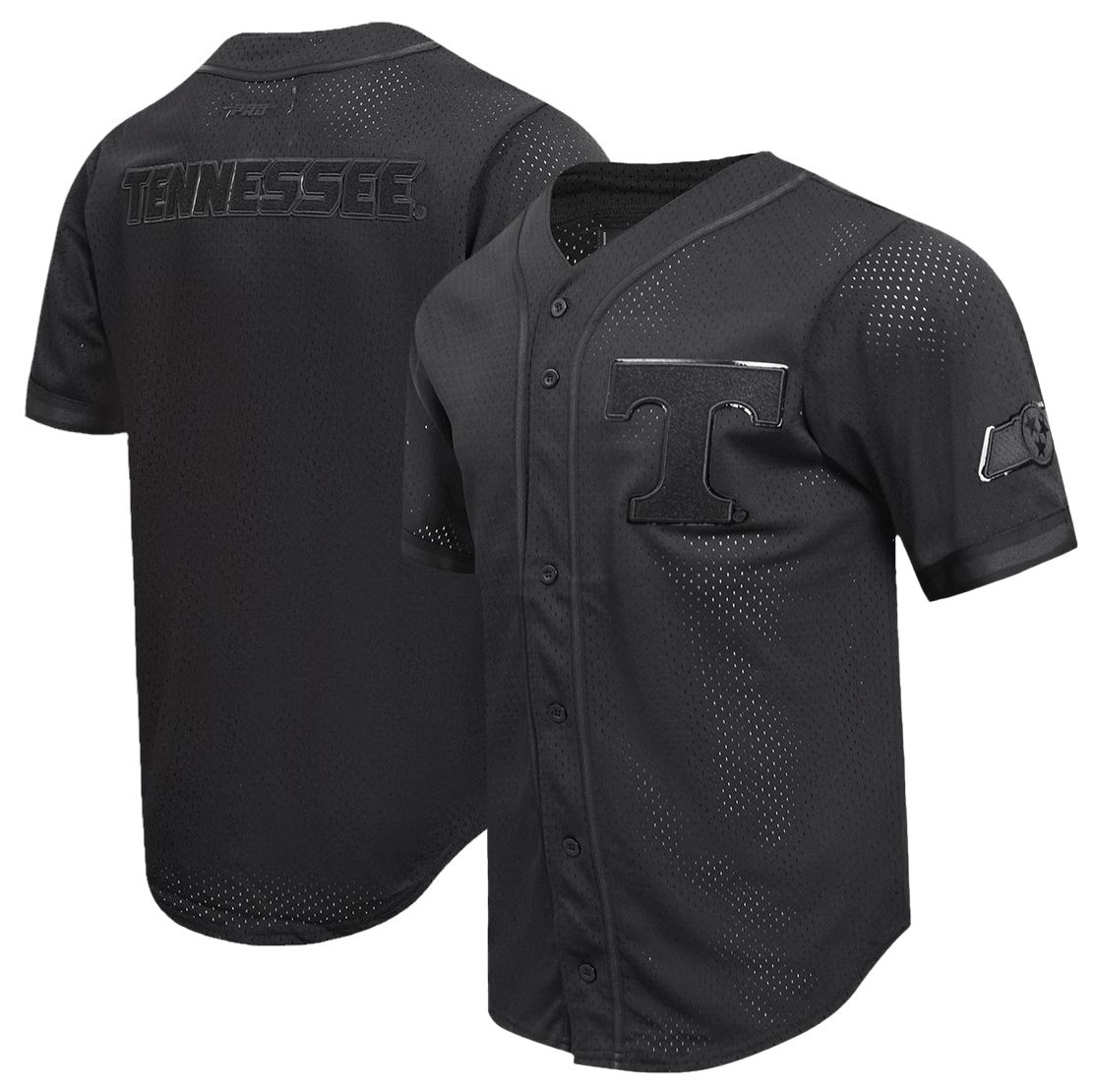 ProStandard Men's Tennessee Volunteers Black Replica Full-Button Baseball Jersey product image