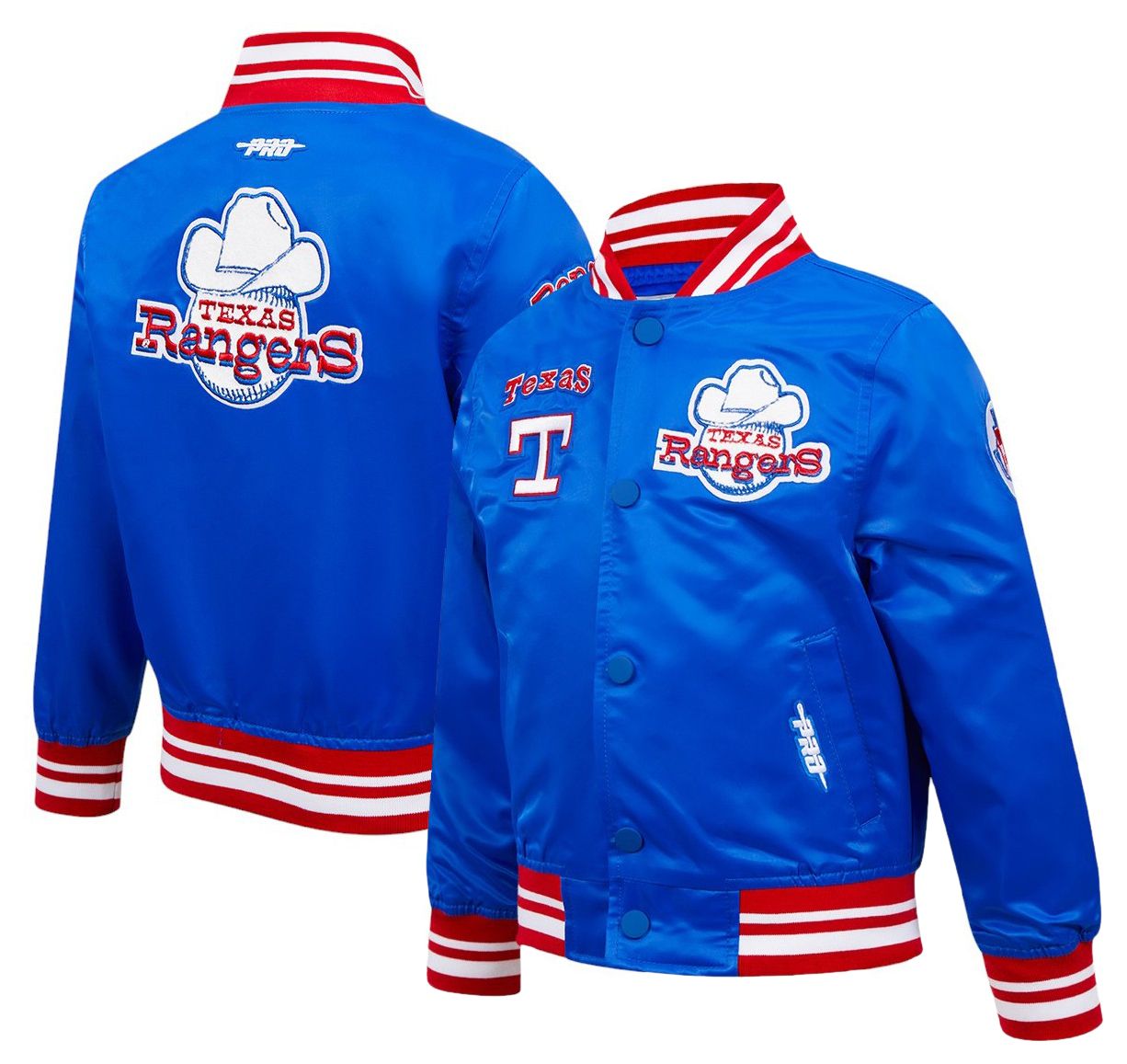 Pro Standard Toddler Texas Rangers Royal Classic Satin Jacket product image