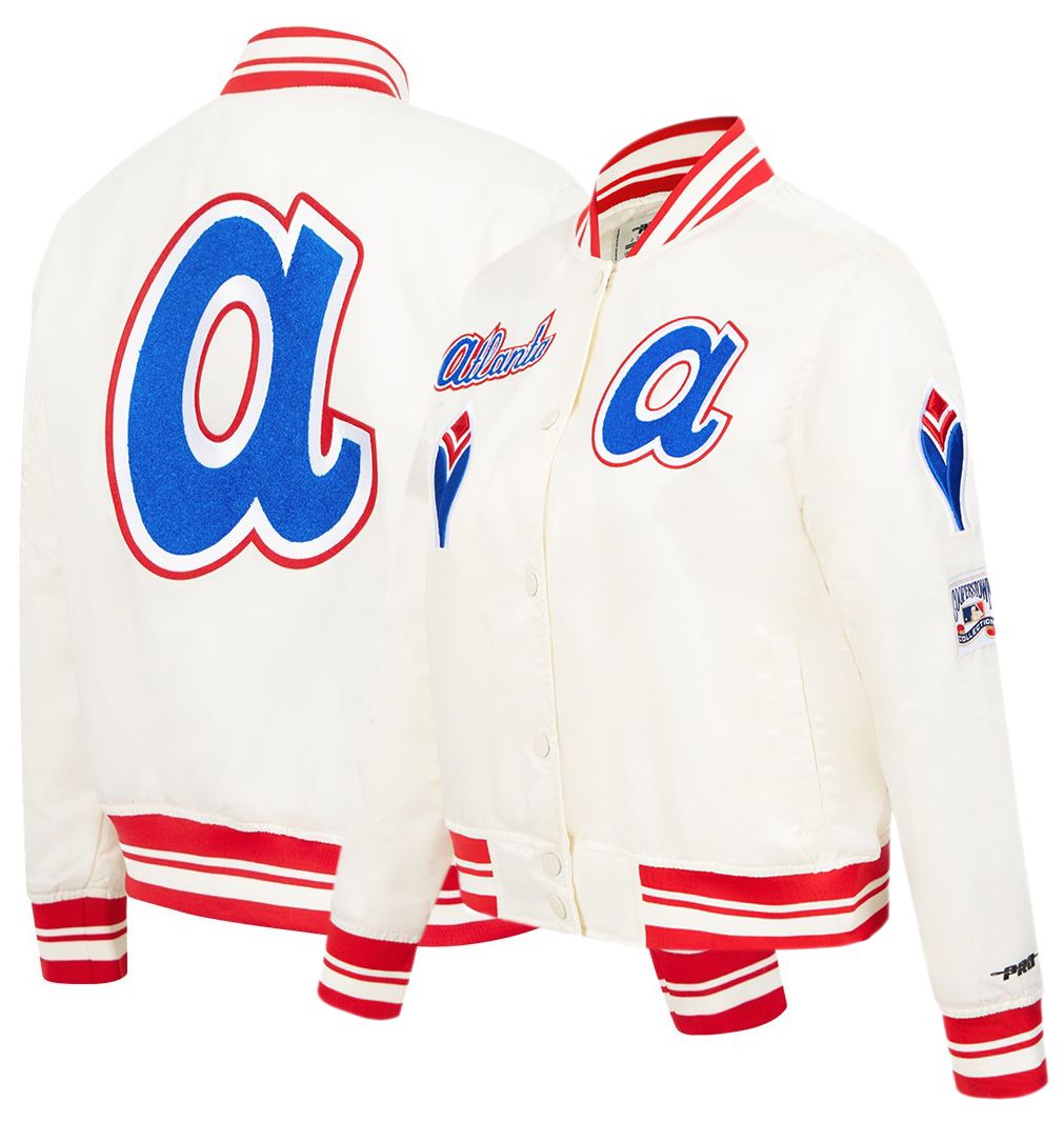Pro Standard Women's Atlanta Braves Cream Classic Varsity Jacket product image