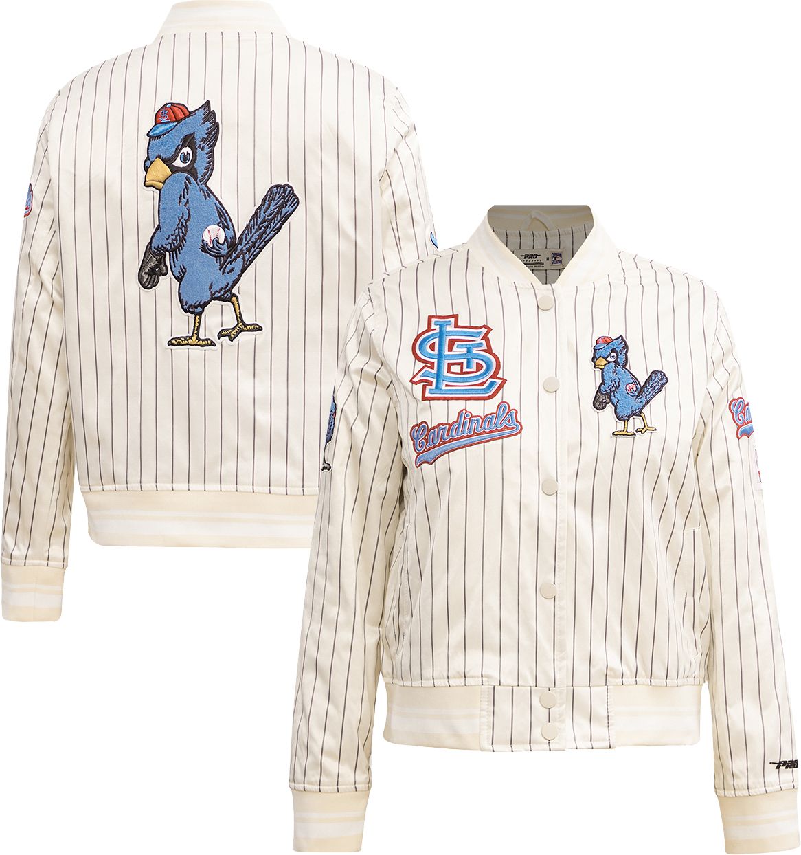 Pro Standard Women's St. Louis Cardinals Cream Satin Jacket product image