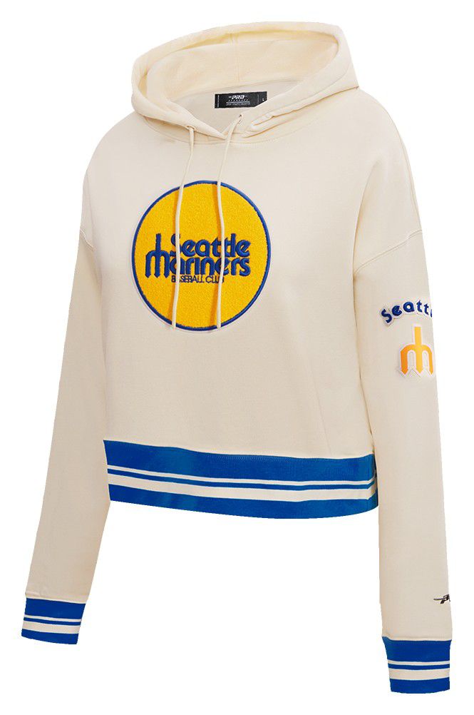 Pro Standard Women's Seattle Mariners Retro Cropped Fleece Hoodie product image