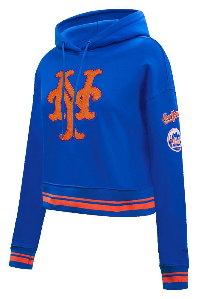 Pro Standard Women's New York Mets Retro Cropped Fleece Hoodie product image