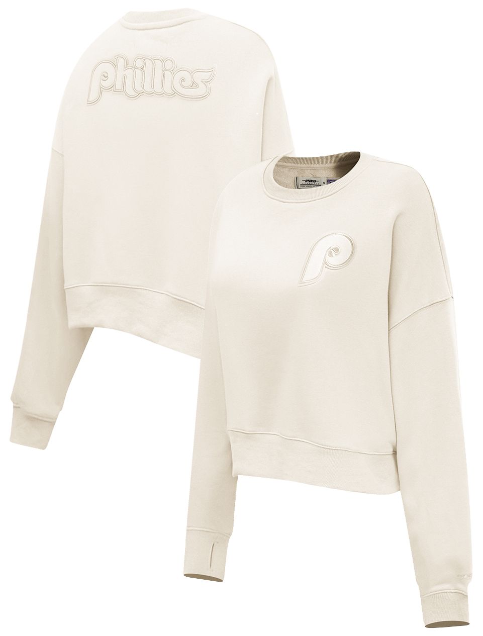 Pro Standard Women's Philadelphia Phillies Cream Classic Crewneck Sweatshirt product image