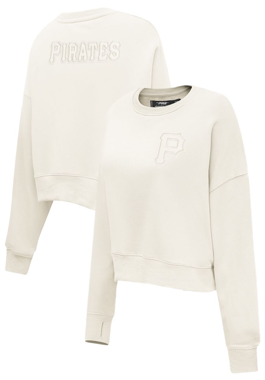 Pro Standard Women's Pittsburgh Pirates Cream Classic Crewneck Sweatshirt product image