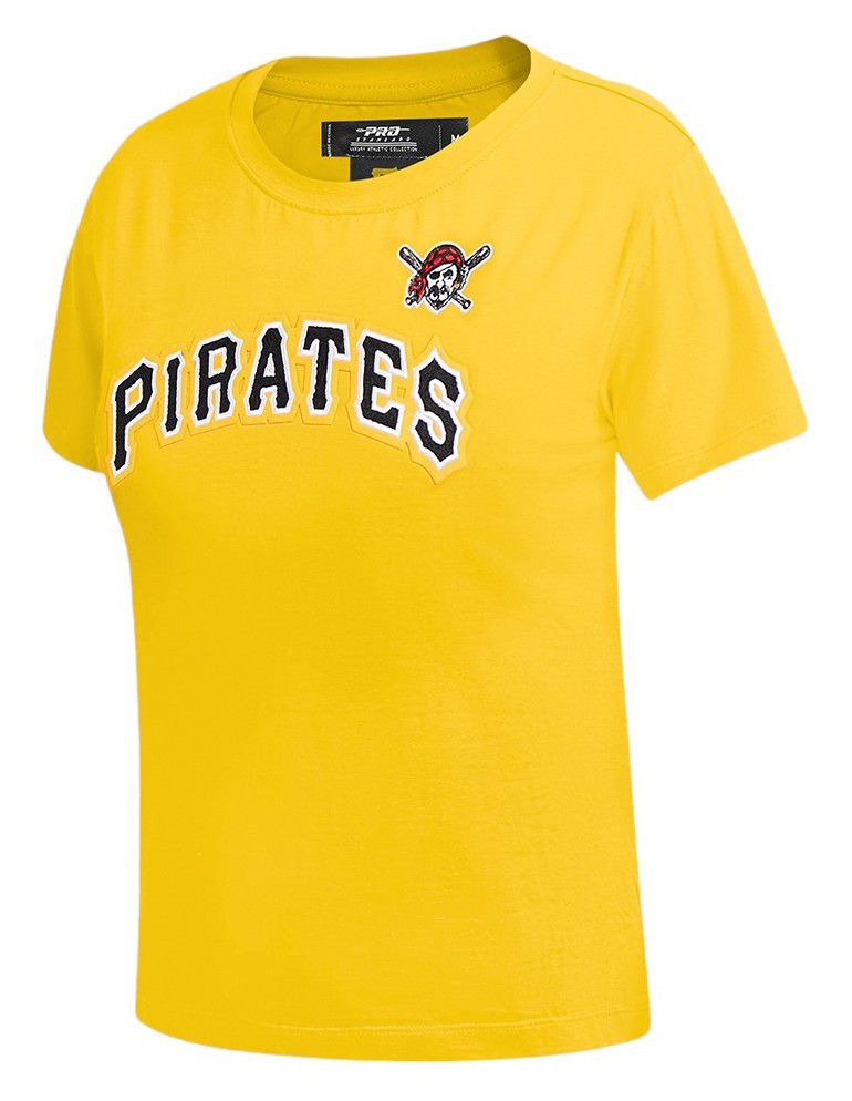Pro Standard Women's Pittsburgh Pirates Yellow Classic Slim T-Shirt product image