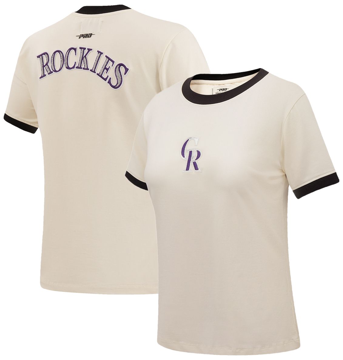 Pro Standard Women's Colorado Rockies Cream Slim T-Shirt product image