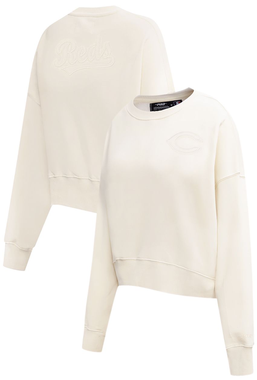 Pro Standard Women's Cincinnati Reds Cream Classic Crewneck Sweatshirt product image