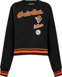 Pro Standard Women's Baltimore Orioles Black Logo Fleece Crew Neck