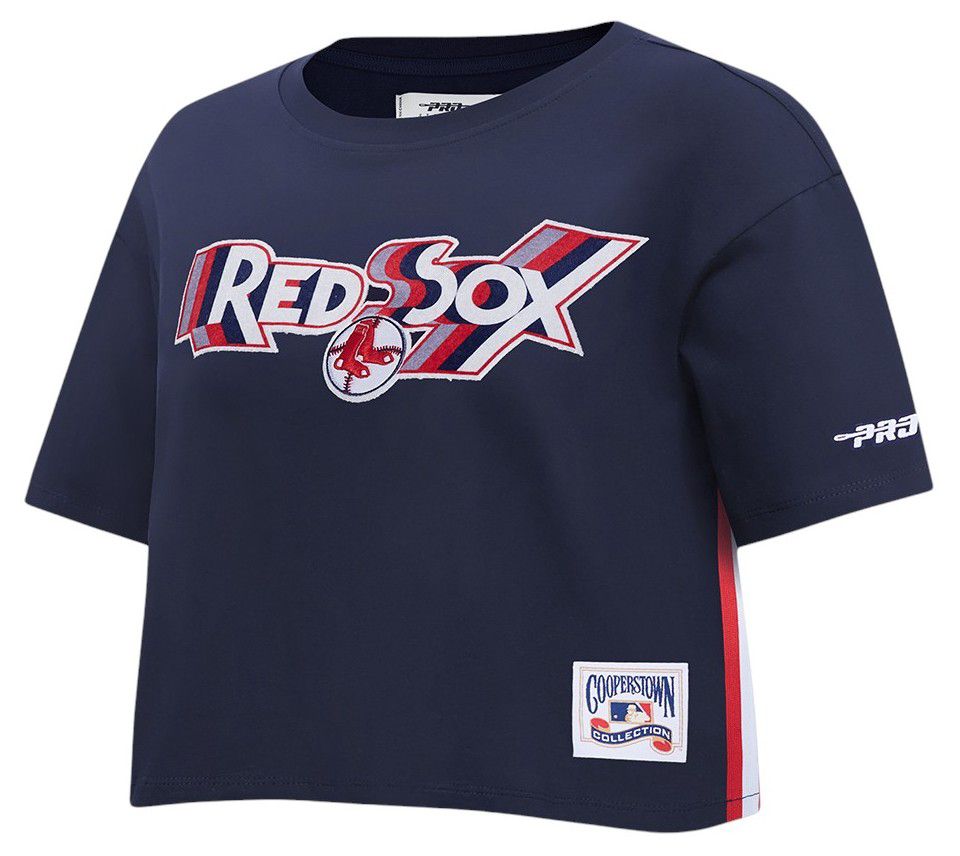 Pro Standard Women's Boston Red Sox Navy Retro Boxy T-Shirt product image