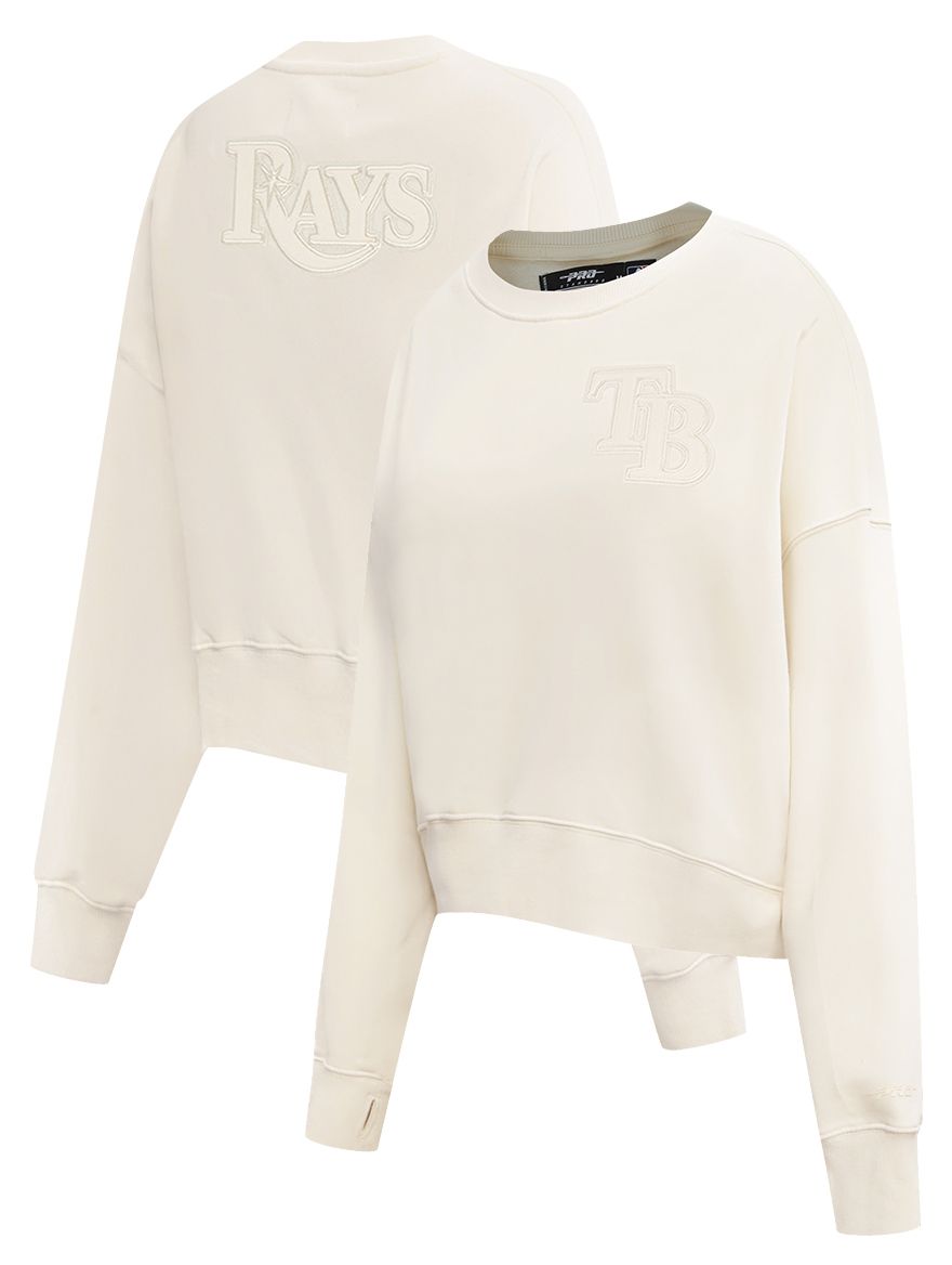 Pro Standard Women's Tampa Bay Rays Cream Classic Crewneck Sweatshirt product image