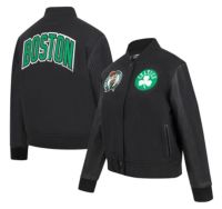 Pro Standard Women's Boston Celtics Varsity Black Jacket