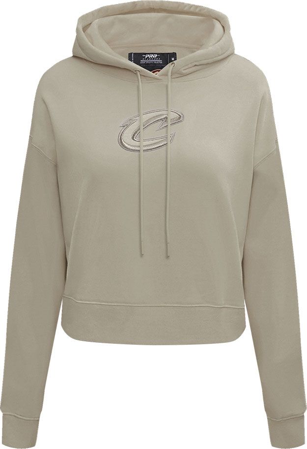 Pro Standard Women's Cleveland Cavaliers Neutral Cropped Pullover Hoodie product image