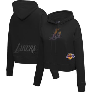 sorry, Pro Standard Women's Los Angeles Lakers Jewel Cropped Pullover Hoodie is currently out of stock