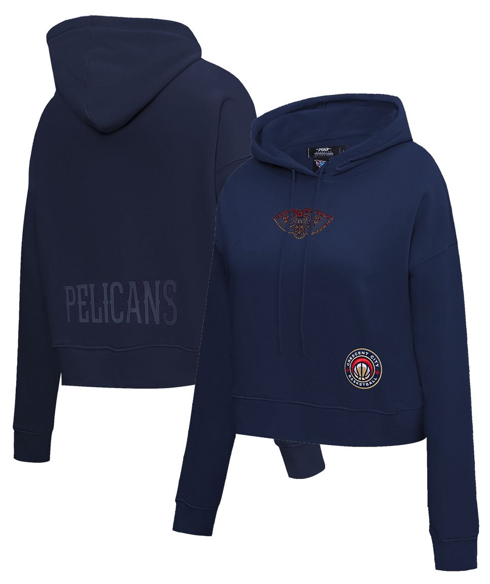 Pro Standard Women's New Orleans Pelicans Jewel Cropped Pullover Hoodie product image