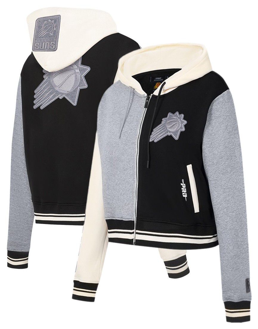 Pro Standard Women's Phoenix Suns Black Reverse French Terry Pullover Hoodie product image