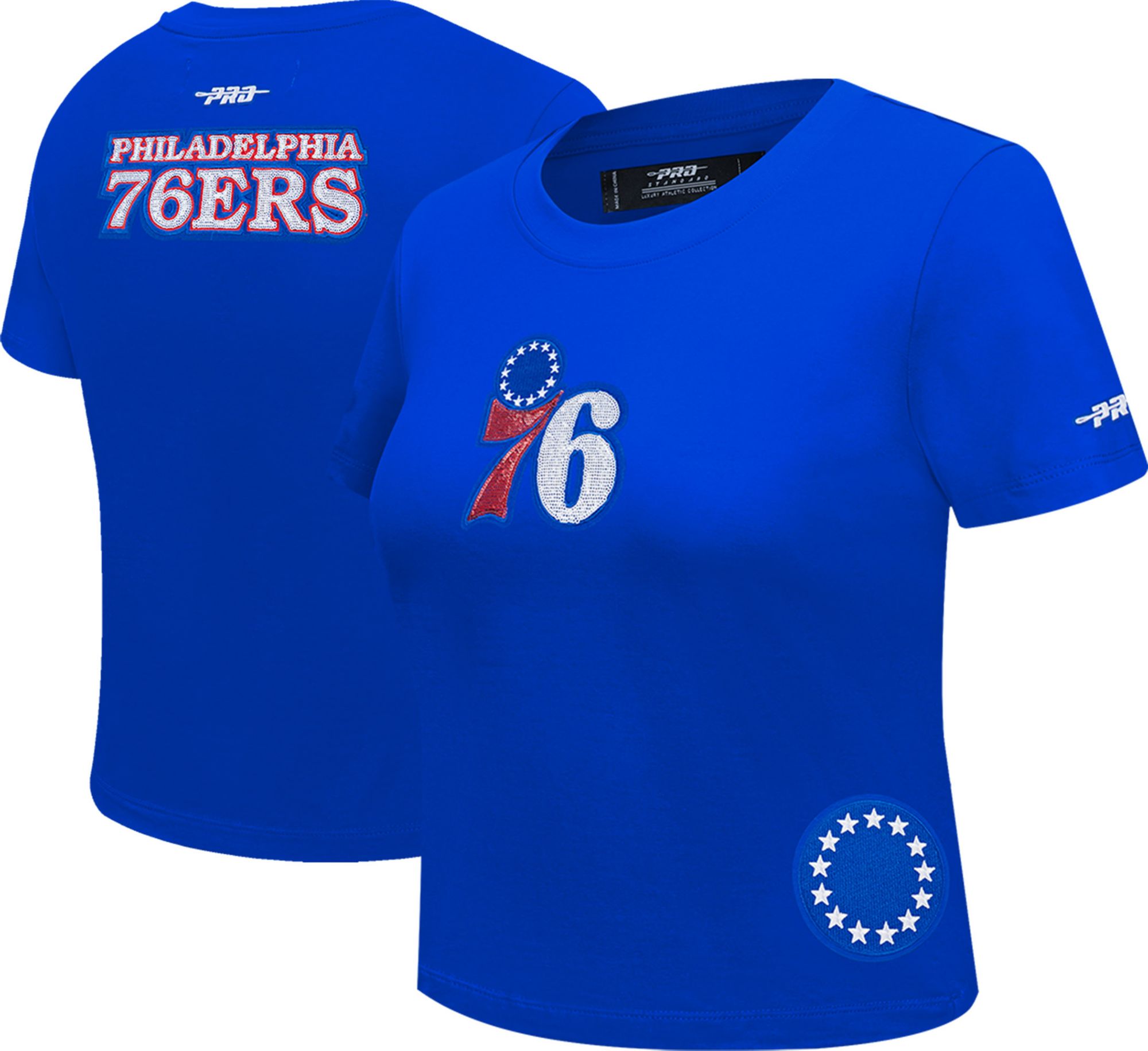 Pro Standard Women's Philadelphia 76ers Blue Game Day Classics Baby Doll T-Shirt product image