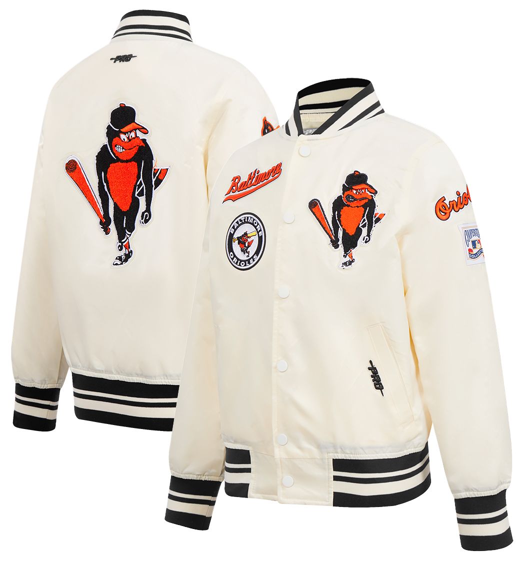 Pro Standard Youth Baltimore Orioles Cream Classic Satin Jacket product image