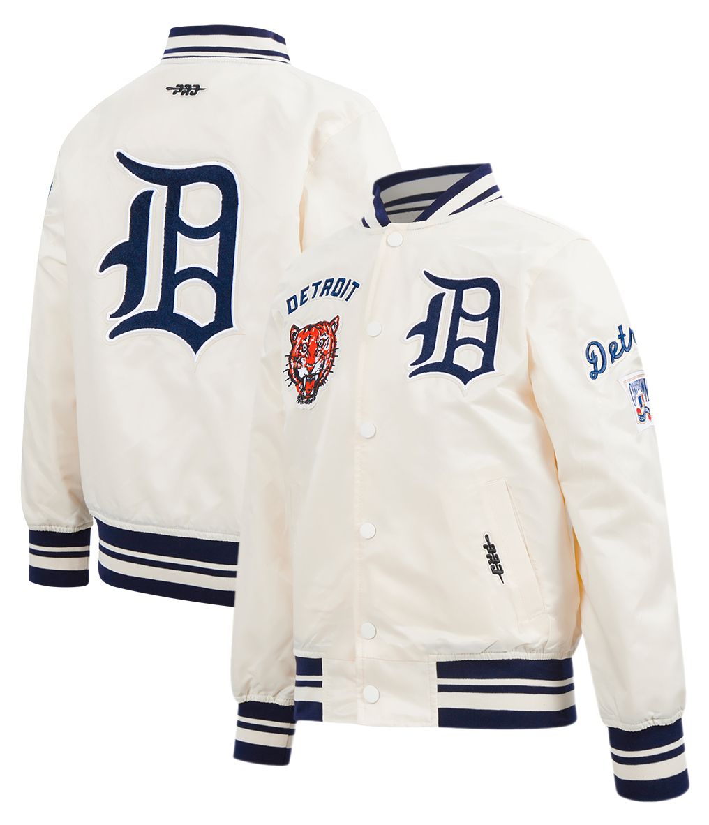 Pro Standard Youth Detroit Tigers Cream Classic Satin Jacket product image