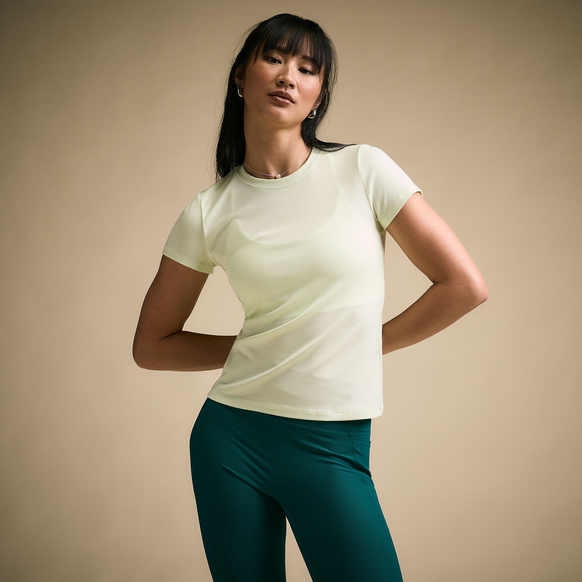 CALIA Women's Everyday Rib Short Sleeve Tee product image