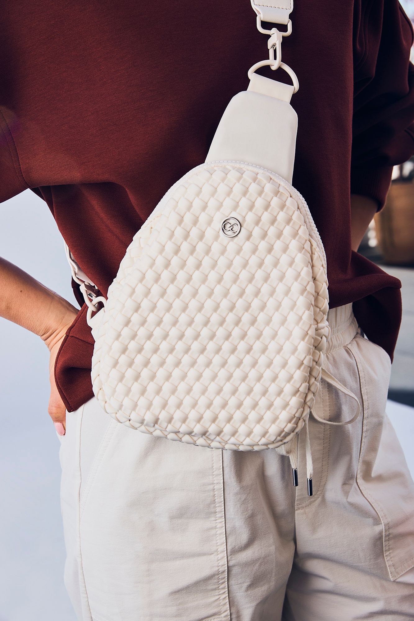 CALIA Women's Journey Woven Sling Bag product image