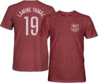 1863 FC Men's FC Barcelona Lamine Yamal #19 Maroon T-Shirt