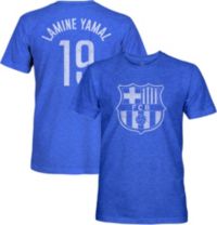 1863 FC Adult FC Barcelona Lamine Yamal #19 Blue Tri-Blend T