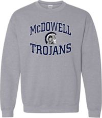 Pel Athletic Adult McDowell High School Grey Crewneck Sweatshirt | Dick ...